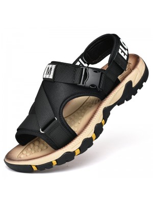 Men Daily Buckle Outdoor Walking Rubber Soled Casual Sandals