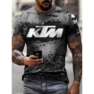 Summer Hot Selling Men's Casual T-shirt Street Fashion Short HF2618-01-03