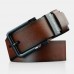 Men Faux Leather 115cm Retro Casual Square Pin Buckle Jeans Suits Wide Belt