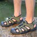 Menico Summer Toe Protected Outdoor Suede Roman Beach Shoes Casual Sandals